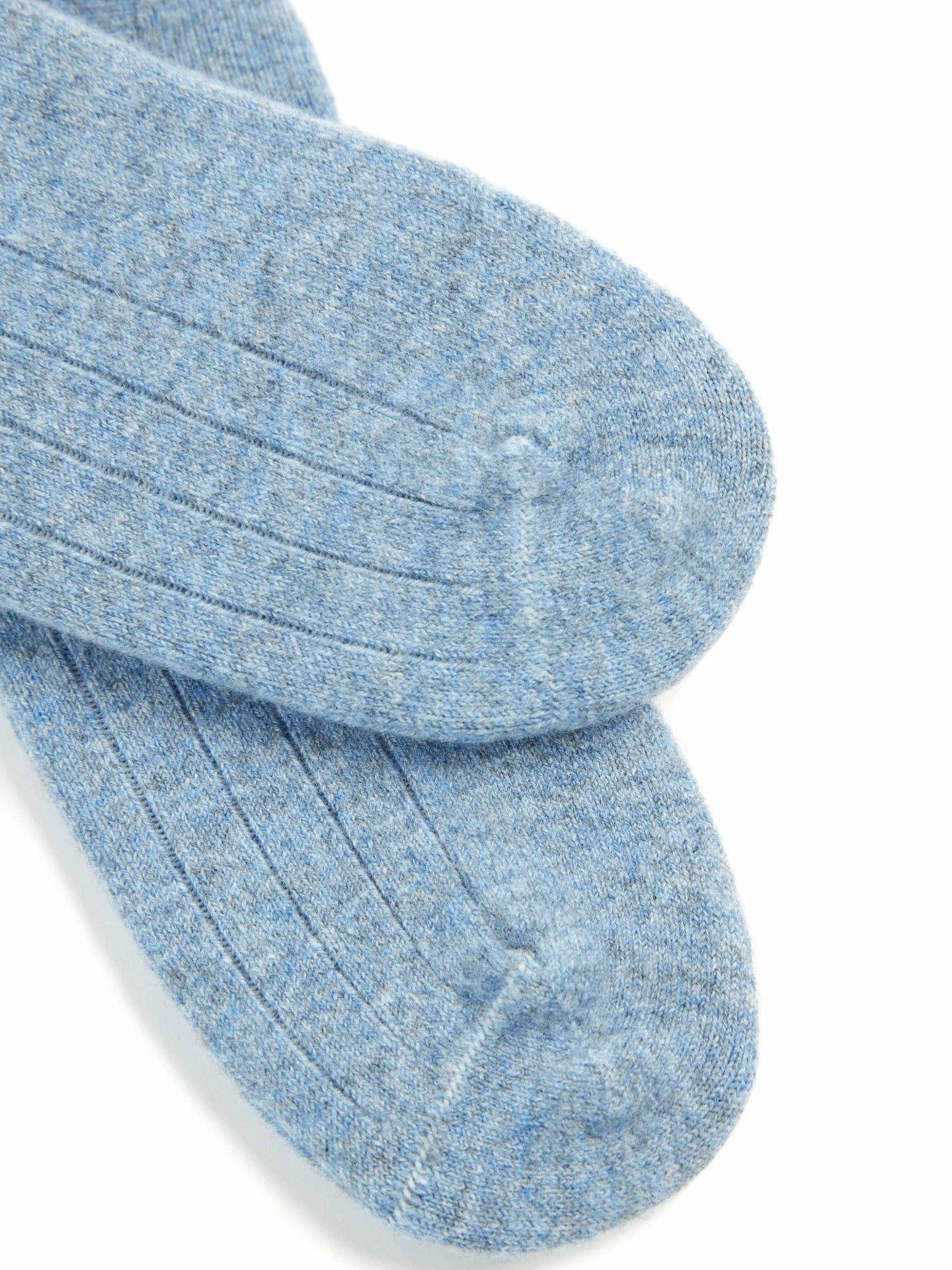 Unisex Cashmere Trim Knit Bed Socks Riviera - Gobi Cashmere