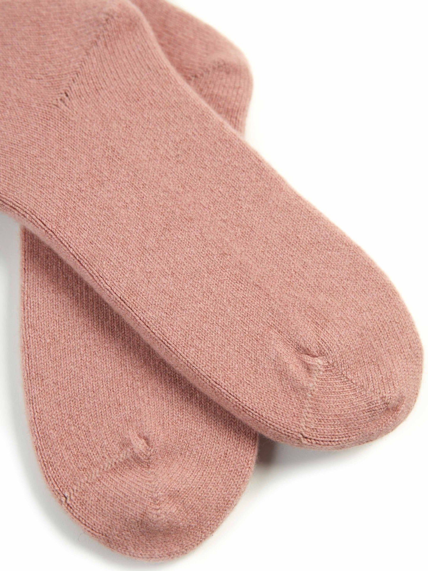 Women's Cashmere  Basic Socks Ash Rose - Gobi Cashmere