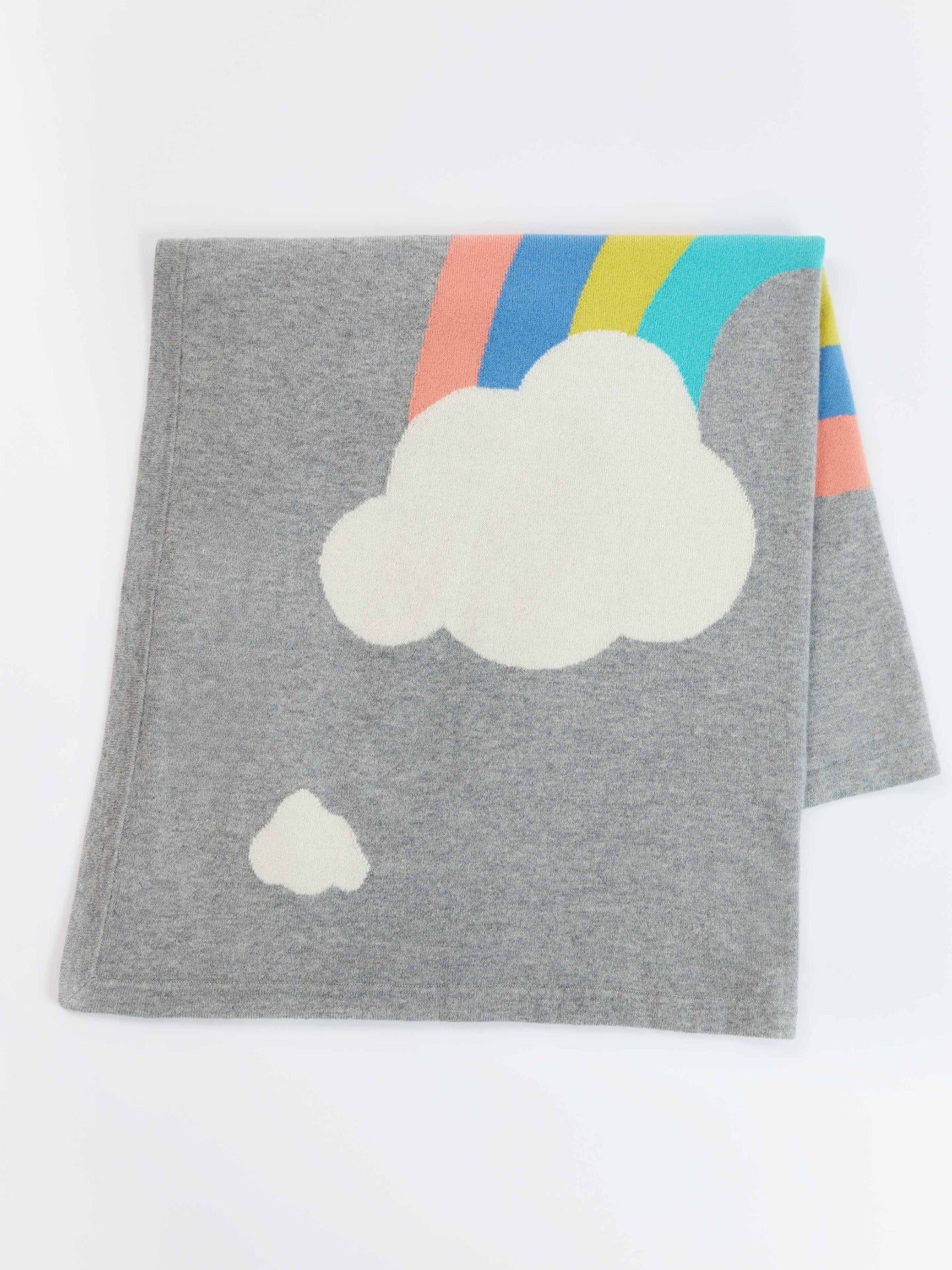 Cashmere Rainbow Baby Blanket Vapor Blue - Gobi Cashmere